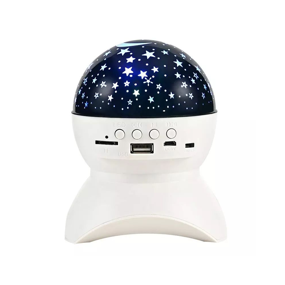 LED csillagos égbolt projektor és hangszóró - Bluetooth, USB - 11 x 14 cm - 800 mA