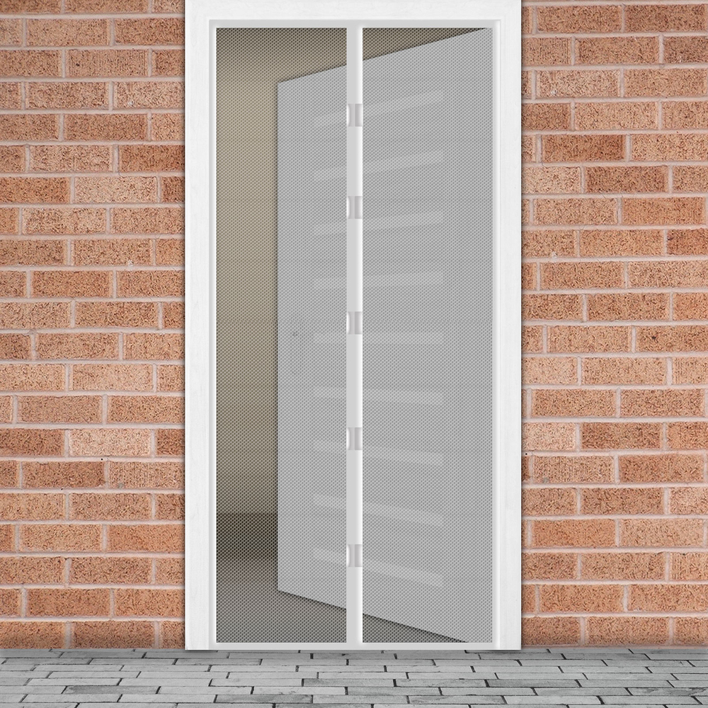 Szúnyogháló függöny ajtóra- Fehér