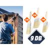 Kép 1/5 - Festőecset fa nyéllel - 9 db/csomag! 