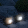 Kép 2/3 - LED-es kültéri szolár lámpa - "szürke kő" - hidegfehér - 80 x 56 x 70 mm - 24 darab
