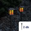 Kép 1/6 - LED-es szolár lámpa - lángokat imitáló - 2 darab