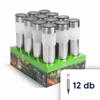 Kép 1/5 - Leszúrható fém szolár - opál, hidegfehér - 6 x 6 x 27 (+10) cm - 12 darab