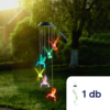 Kép 1/4 - Felakasztható szolár lámpa - kolibri - RGB LED-del - 78 x 12,5 cm - 1 darab