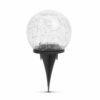 Kép 2/3 - Leszúrható szolár üveggömb - 12 cm - 15 melegfehér LED