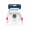 Kép 2/2 - 3D HDMI kábel • 2 m fehér/piros