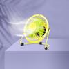 Kép 1/4 - USB mini asztali Ventilátor 1,75W - sárga