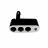 Kép 1/4 - Szivargyújtóaljzatba csatlakoztatható 3-as elosztó + 1A USB csatlakozás -70 W