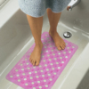 Kép 1/3 - Fürdőszobai csúszásgátló 68 x 38 cm, lyukacsos, rózsaszín