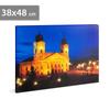 Kép 1/2 - LED-es fali hangulatkép - "Nagytemplom Debrecen" - 3 x AA, 38 x 48 cm