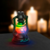Kép 1/3 - Halloween-i LED lámpa kacagás hangeffekttel - tök - elemes