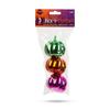Kép 6/6 - Halloweeni tök dekoráció - fényes - 6 cm - 3 szín / csomag