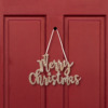 Kép 1/4 - Karácsonyi dekoráció - "Merry Christmas" felirat - 20 x 12 cm - arany
