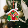 Kép 1/4 - Karácsonyi mágneses dekoráció - 2 az 1-ben - mézeskalács házikó mézivel - 85 x 75 mm
