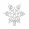 Kép 1/2 - Karácsonyfa csúcsdísz - hópehely alakú - 20 x 20 cm - ezüst