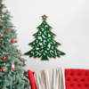 Kép 1/2 - Karácsonyi dekor - karácsonyfa - 39 x 45 cm - zöld / arany