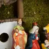 Kép 4/7 - Karácsonyi asztali dekoráció - Betlehem - kerámia és fa - 30 x 10 x 20 cm