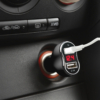 Kép 2/3 - Autós szivargyújtó adapter - 2 x USB, feszültségmérővel és árammérővel - fekete