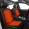 Kép 1/3 - Fűthető autós ülésvédő - szivargyújtó dugóval - fekete