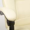 Kép 5/5 - Irodai szék lábtartóval, karfával - vajszínű - 76 x 50 cm / 50 x 51 cm