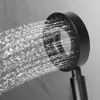 Kép 1/4 - Ergonomikus zuhanyfej - 3 funkcióval - matt fekete