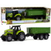Kép 1/6 - Játék traktor pótkocsival - zenélő, zöld - 11 x 7 x 7 cm