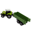 Kép 3/6 - Játék traktor pótkocsival - zenélő, zöld - 11 x 7 x 7 cm