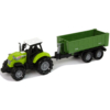 Kép 5/6 - Játék traktor pótkocsival - zenélő, zöld - 11 x 7 x 7 cm