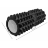 Kép 2/5 - Jóga roller - masszázs roller - 32,5 x 13,5 x 2 cm - fekete