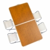 Kép 12/15 - Kemping asztal 4 székkel - barna