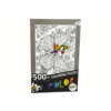 Kép 3/3 - Színező puzzle - pillangó - 500 darabos - 70 x 50 cm