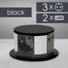 Kép 3/4 - Elosztó - rejtett, 3-as + USB - fekete