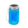 Kép 6/7 - Felakasztható üveg szolár lámpa - melegfehér microLED-ekkel - kék, piros, sárga