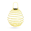Kép 3/3 - LED-es szolár spirál gömb lámpa - melegfehér - 22 cm - sárga színben - 1 darab
