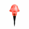 Kép 3/4 - LED-es szolár gombalámpa - piros - 11 cm - 1 darab