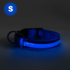 Kép 1/4 - LED-es nyakörv - akkumulátoros - S méret - kék