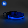 Kép 1/3 - LED-es nyakörv - akkumulátoros - M méret - kék