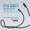 Kép 4/7 - USB4/Thunderbolt3 kábel, 40G, 2 meter, Type C to Type C