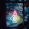 Kép 1/3 - Karácsonyi RGB LED dekor - öntapadós - pingvin