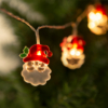 Kép 1/2 - Karácsonyi LED fényfüzér - mikulás - 10 LED - 2 x AA - 1,35 m