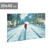 Kép 1/2 - LED-es fali hangulatkép - téli táj - 2 x AA, 30 x 40 cm