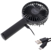 Kép 9/13 - Hordozható mini ventilátor - ajándék nyakpánttal -USB - fekete