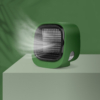 Kép 2/4 - Hordozható mini léghűtő ventilátor - USB - zöld
