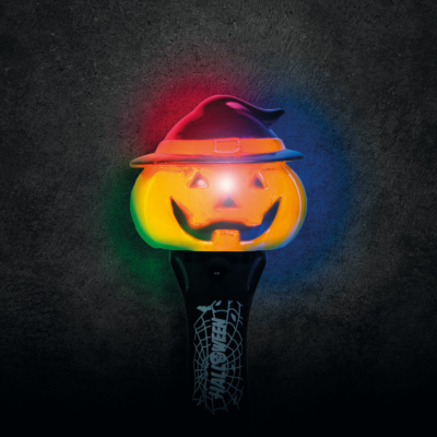 Halloweeni LED-lámpa - tök - elemes