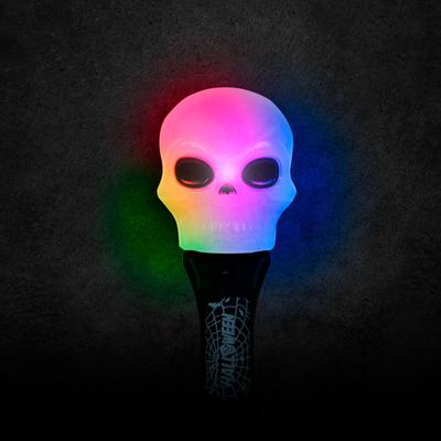Halloweeni LED-lámpa - koponya - elemes
