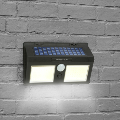 Mozgásérzékelős szolár reflektor - fali - COB LED