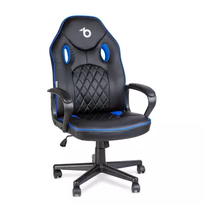 Gamer szék karfával - fekete / kék - 71 x 53 cm / 53 x 47 cm