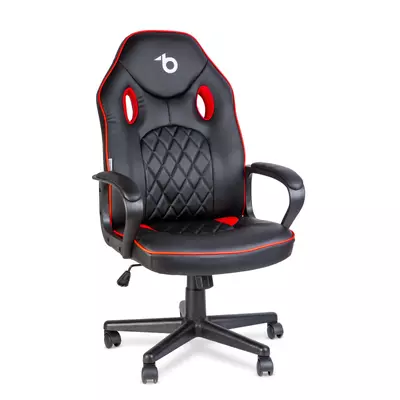 Gamer szék karfával - fekete / piros - 71 x 53 cm / 53 x 47 cm