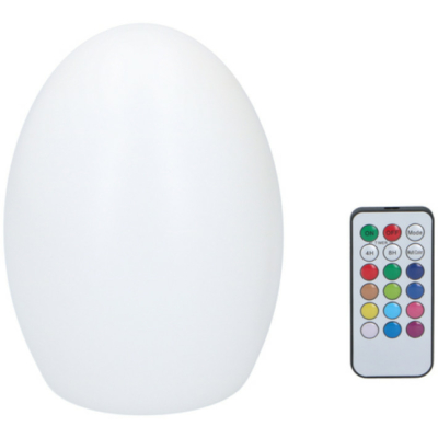 Grundig LED asztali lámpa - tojás alakú - távirányítóval - színváltós