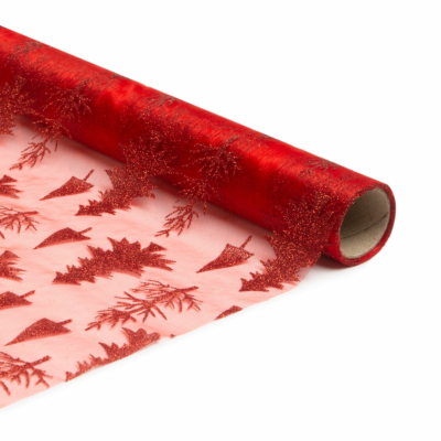 Karácsonyi asztalterítő futó - piros - 180 x 28 cm