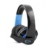 Gamer fejhallgató mikrofonnal - kék - 2 m kábel - 105 dB